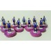 Subbuteo Andrew Table Soccer Toulouse 2016-17 on classic Hasbro bases